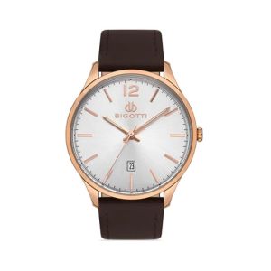 Bigotti Leather Men's Watch Brown (BG.1.10308-2)