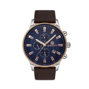 Bigotti Leather Men's Watch Brown (BG.1.10309-2)
