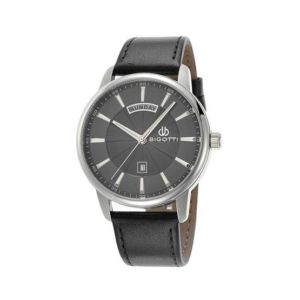 Bigotti Milano Leather Men's Watch Black (BG.1.10054-4)
