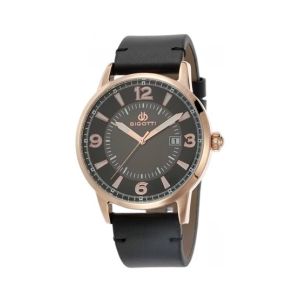 Bigotti Milano Leather Men's Watch Black (BG.1.10085-4)