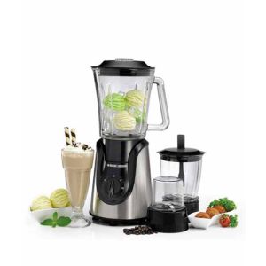 Black & Decker Blender With Grinder And Mincer Chopper (BX600G)