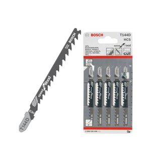 Bosch Speed for Wood T-Shank Jig Saw Blades 5 Pcs (T144D)