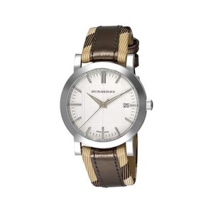 Burberry Check Engraved Women's Watch Brown (BU1392)