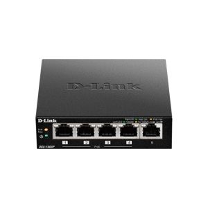 D-Link 5‑Port Gigabit PoE+ Desktop Switch (DGS‑1005P)