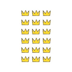 G-Mart Crown Cartoon Temporary Tattoo Sticker