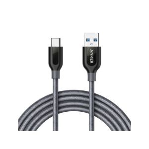 Anker Powerline+ USB C To USB-A 3.0 Cable - 6ft Gray (A8169HA1)