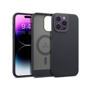 Caseology NanoPop Silicone Cover Case For iPhone 14 Pro Max Black Sesame (ACS04867)
