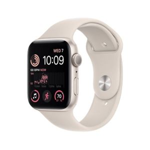 Apple Watch SE 44mm Starlight Aluminum Case with Starlight Sport Band - GPS