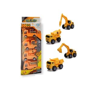 Afreeto Construction Pull Back Vehicle Toys Set For Kids