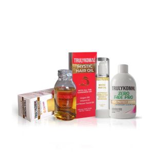 Truly Komal Magic Grow Oil Treatment + Zero Fade Pro Shampoo + Mystic Hair Oil - Pack Of 3