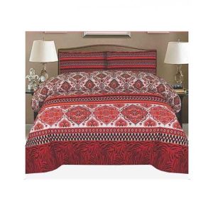 Chenab Collection Double Size Bed Sheet (811)