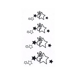 Ferozi Traders Star Design Temporary Tattoo Sticker