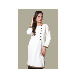 Wardahs Collection Cotton Kurti For Women White (0004)