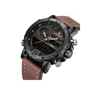 Naviforce Digital Analogue Edition Men's Watch Brown (NF-9134-3)