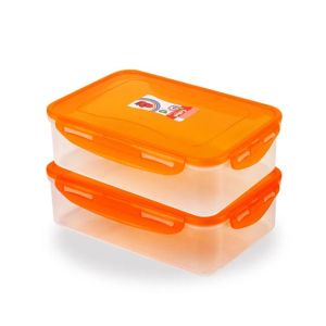 Appollo Cafee Food Keeper Medium (Pack Of 2)-Orange