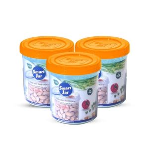 Appollo Smart Jar Medium (Pack Of 3) -Orange