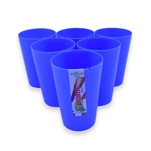 Appollo Prism Glass M-2 (Pack Of 6)-Blue