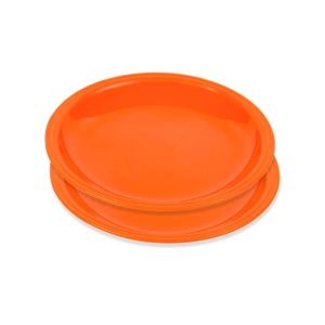 Appollo Saga Plate Medium (Pack Of 2)-Orange