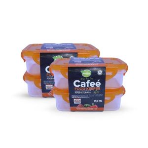 Appollo Cafee Food Keeper (Pack Of 4) -Orange