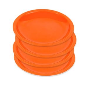 Appollo Saga Plate Small (Pack Of 4)-Orange