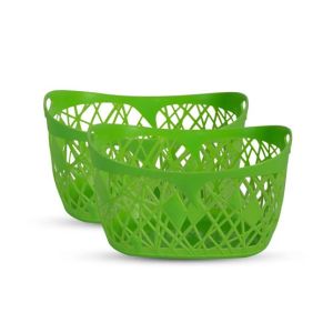 Appollo Grace Basket M-4 (Pack Of 2)-Green