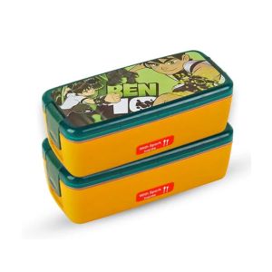 Appollo Bunny Lunch Box M-2 (Pack Of 2) -Orange
