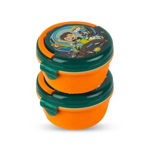 Appollo Bunny Lunch Box M-1 (Pack Of 2)-Orange