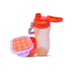 Appollo Lunch Box and Water Bottle (Buddy Pack)-Orange