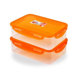 Appollo Cafee Food Keeper Small (Pack Of 2)-Orange