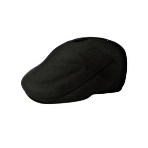 King Imported Flat Golf Hat Cap Black