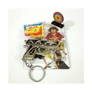 King Hat & Caps Mini Metallic Dragon Gun Keychain