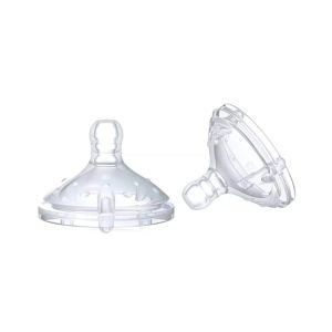 Nuby Silicone Teat Slow Flow Soft Flex - 2pcs (ID0016)