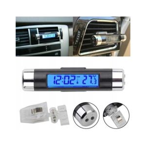 Godzilla Digital Clock And Temperature Thermometer For Car Blue (Model K01)