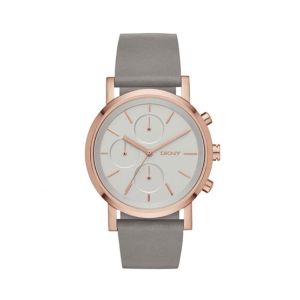 DKNY Chronograph Women's Leather Watch Gray (NY2338)