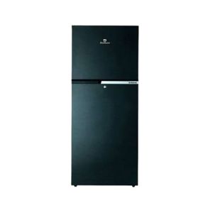 Dawlance E Chrome Freezer-On-Top Refrigerator 16 Cu Ft Hairline Black (9193-WB)
