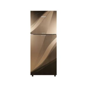 Orient Marvel 540 Glass Door Freezer-On-Top Refrigerator 19 Cu Ft Golden Blaze