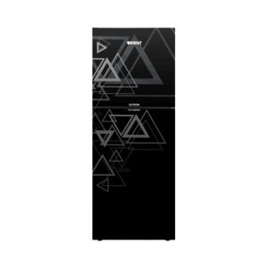 Orient Ultron 470 Glass Door Inverter Freezer-on-Top Refrigerator 16 Cu Ft-Triangle Black