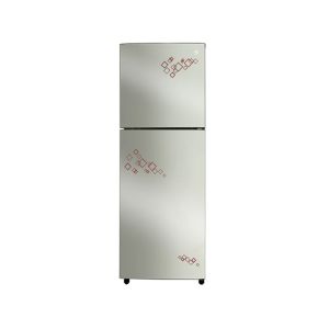 PEL Glass Door Freezer-on-Top Refrigerator 9 Cu Ft Pattern Mirror Red (PMR) (PRGD-2550)