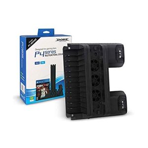 Dobe Multifunction Cooling Fan Stand with Dual Charging Station For PlayStation 4