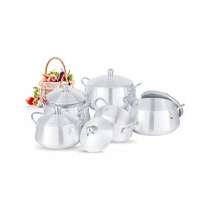 Domestic Belly Series Metal Finish Cookware Set (D-45A)