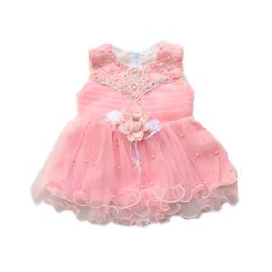Komfy Fancy Baby Frock Pink (NBG031)