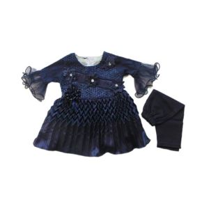 Komfy Fancy Baby Frock Blue (NBG035)