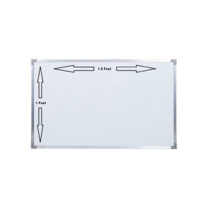 ShopEasy 1ft x 1.5ft Dry Erase White Board Hanging Writing