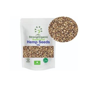 Strong Organic Superfood Hemp Seeds - 100gm