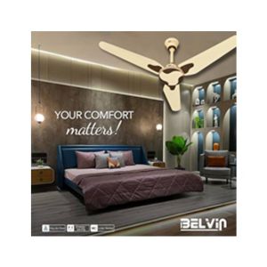 Belvin Magnum Platinum Ceiling Fan - Cream