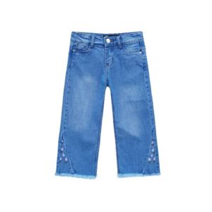 HnH Marketing Embroidered Stretch Flared Jeans For Women-Dark Blue-5-6 Year