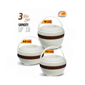 Easy Shop 3 Different Sizes Casserole Hotpot Pack Of 3