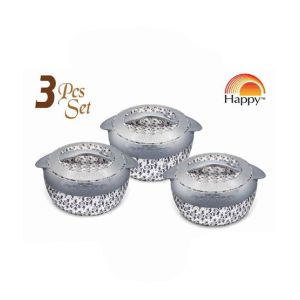 Easy Shop 3 Different Sizes Hotpot Pack Of 3 White