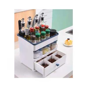 Easy Shop 3 Pcs Canister Set & Storage Organizer