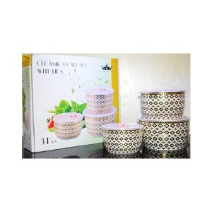 Easy Shop Airtight Bowl Set Pack Of 3 (0620)